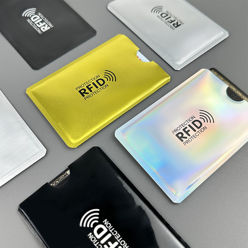 Cross-border spot laser anti-magnetic ID card sleeve aluminum foil bank card sleeve anti-theft anti-RFID shielding card sleeve