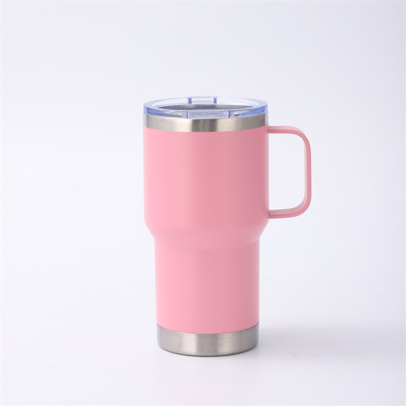 Vaso térmico de acero inoxidable con asa para coche y hogar_voghion.com