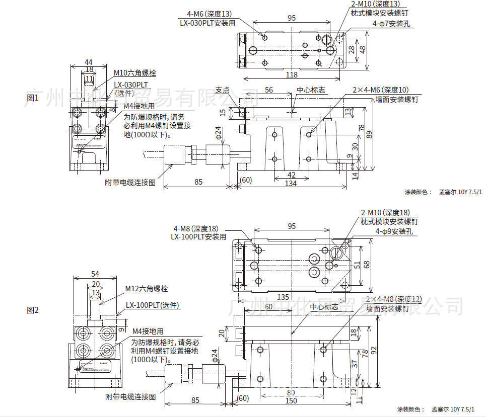 三菱法兰式张力检测器LX-050TD-LB,LX100TD-LB张力传感器-阿里巴巴