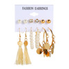 Earrings from pearl, set, Aliexpress, simple and elegant design, 9 pair