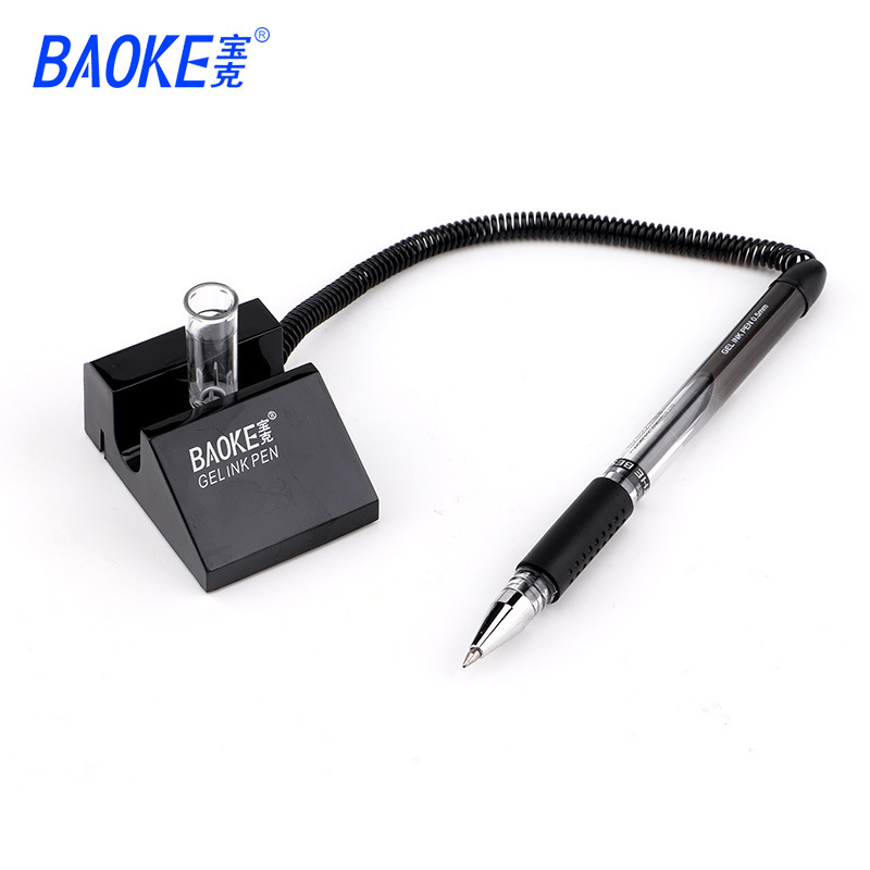 Bock NO850 Neutral Gel Pen 0.5mm Black 850 Dual-Bead Desk Pen Office Meeting Pen Desk Stabilizing Pen