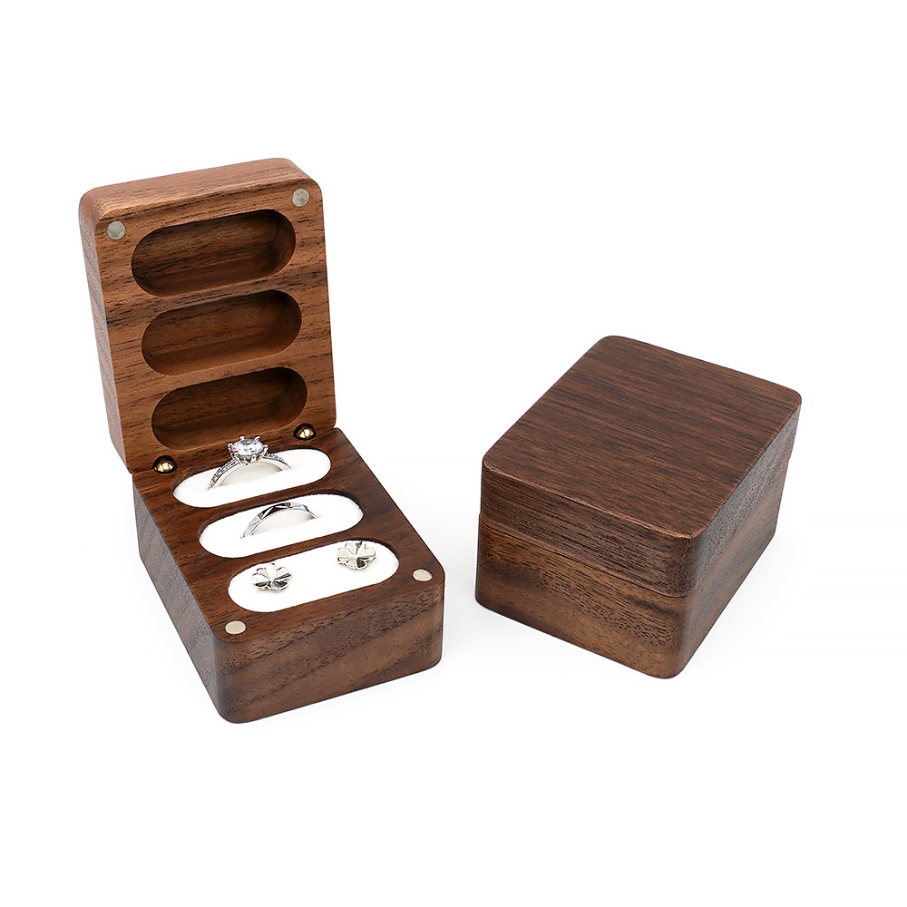 Rétro Couleur Unie Bois Boîtes À Bijoux display picture 15