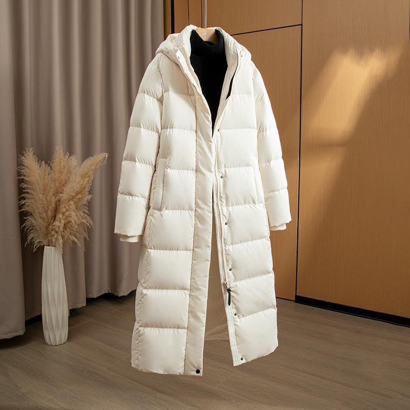 Northeastern Minus 30 Degree Ultra-Long Goose down Jacket 2025 Winter Women's Thickened Over-The-Knee Hooded Cold-Proof and Warm 086