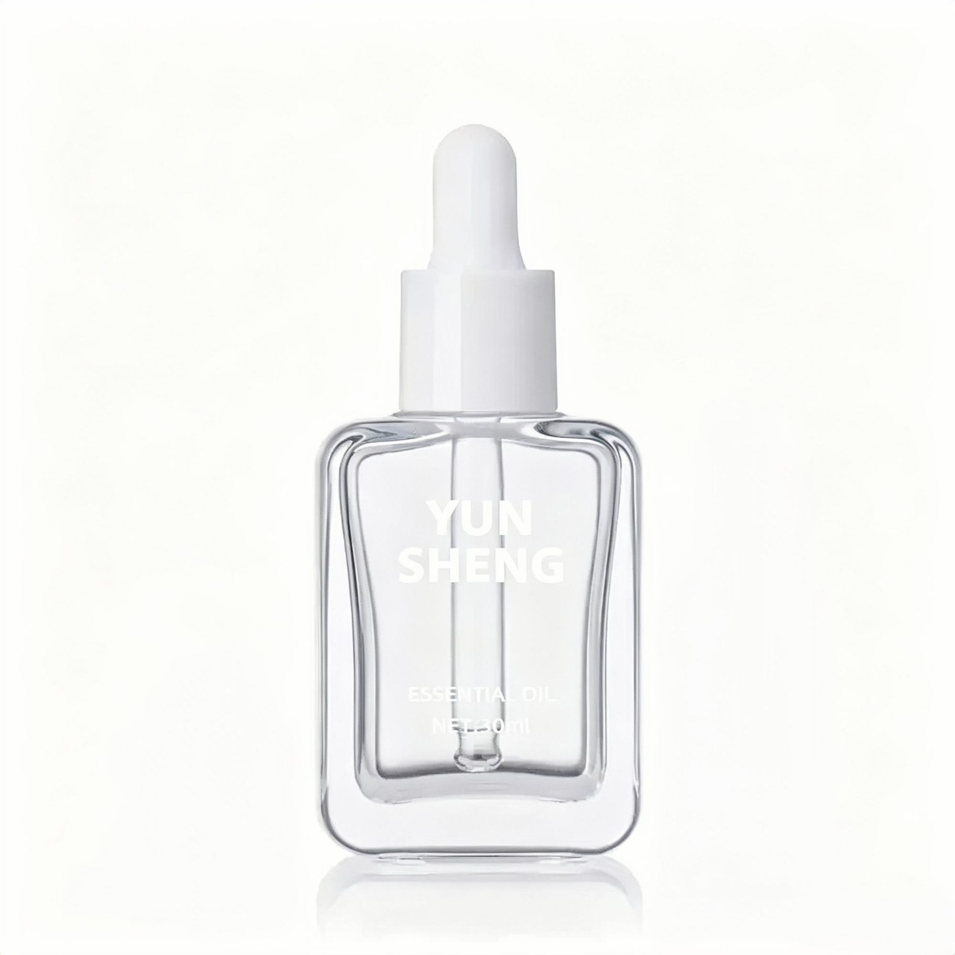 Frosted dropper bottle 30ml frosted dropper essential oil bottle dropper glass bottle square high-end essential oil bottle