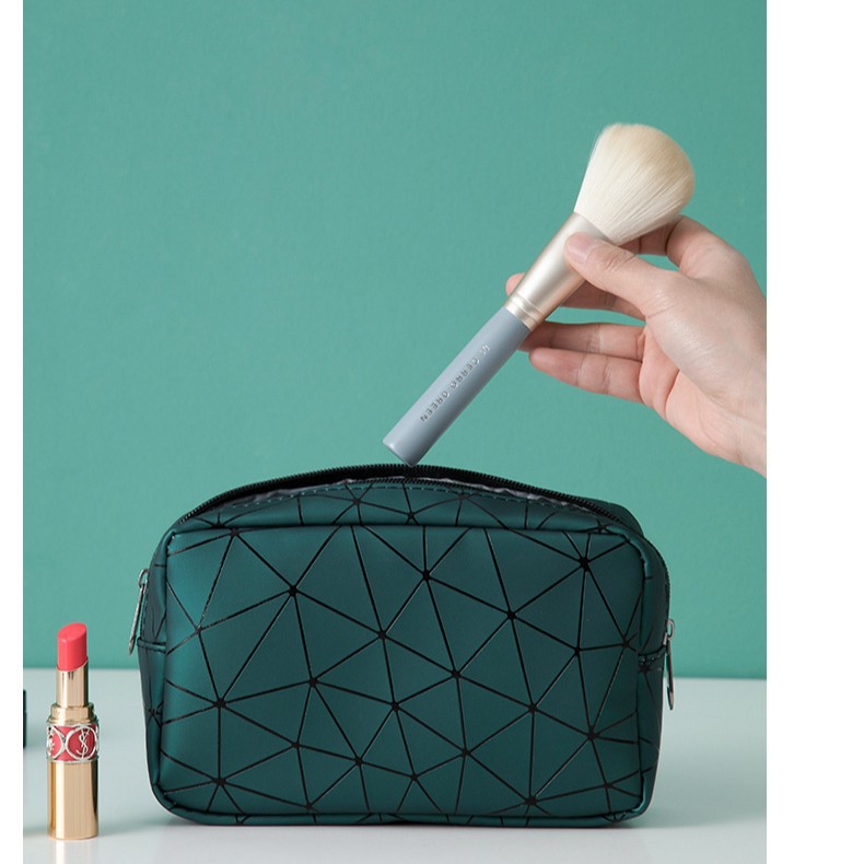 Pu impermeable lápiz labial de almacenamiento ins estilo cosmético bolsa de almacenamiento de cosméticos bolsa de almacenamiento portátil pequeño libro rojo mismo estilo bolsa