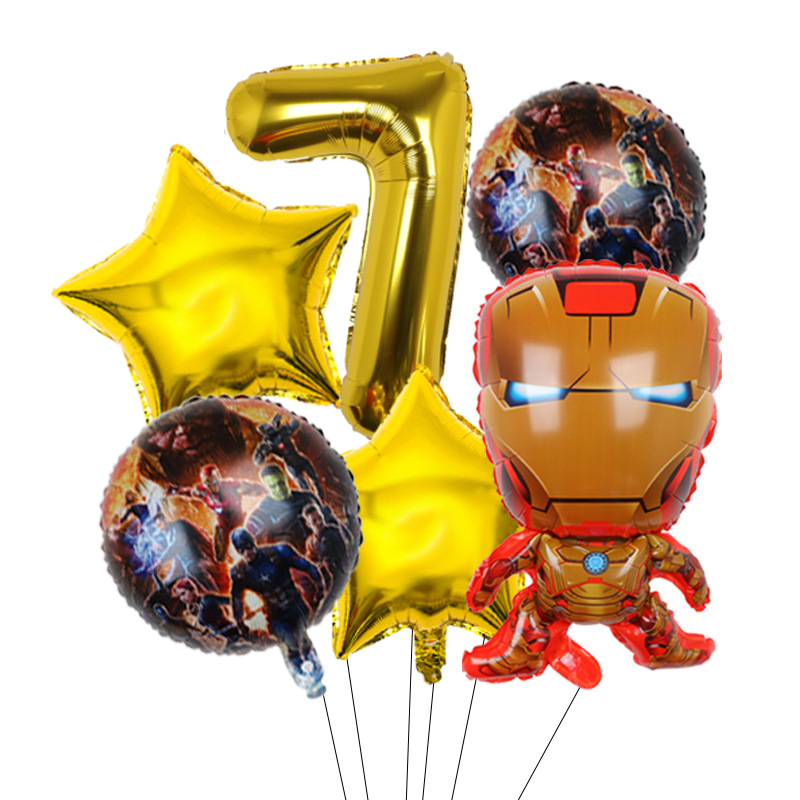 Cross-border Avengers Marvel héroe Spider-Man Hulk Capitán América redondo de aluminio de la película Globo Traje