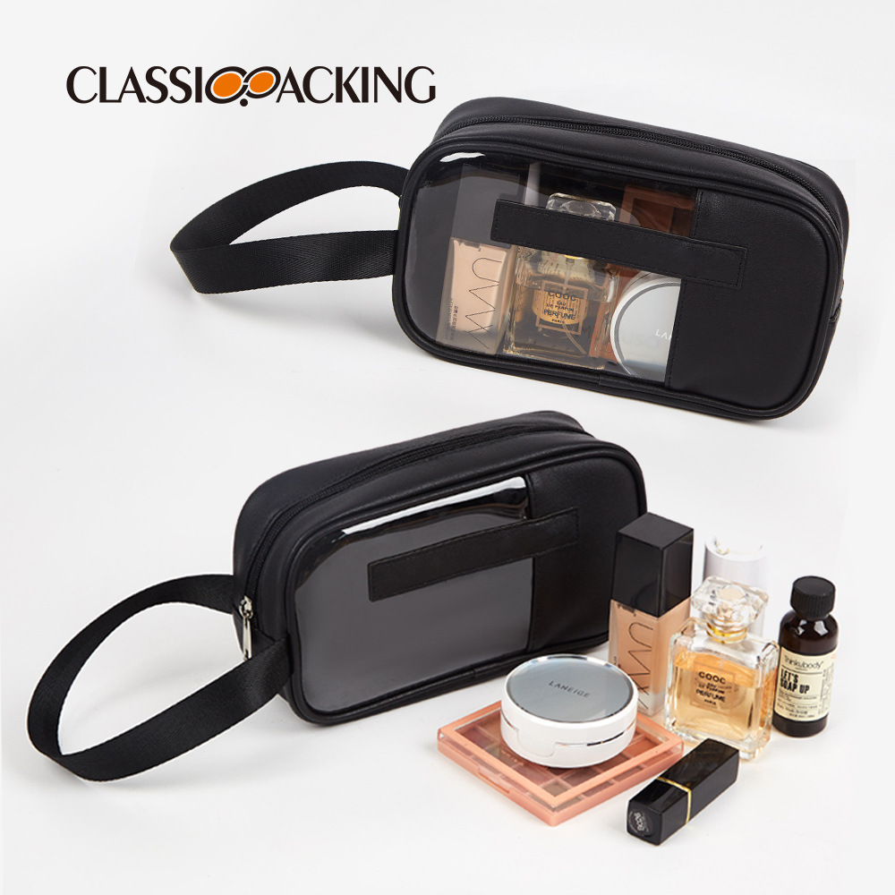 Bolsa de lavado simple de moda bolsa de almacenamiento de cosméticos Portátil Bolsa de cosméticos de viaje de gran capacidad al por mayor de fábrica