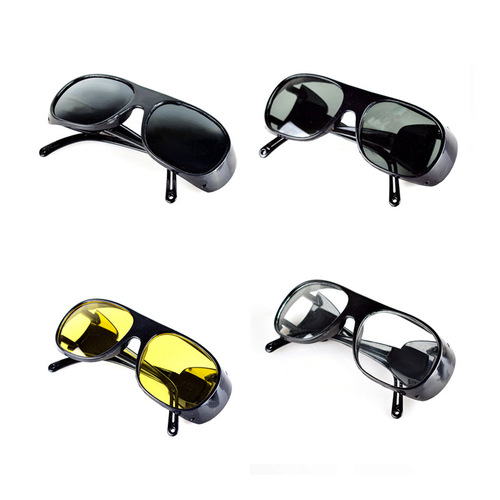 Protective glasses industrial riding dustproof windproof tempered glass transparent labor protection flat mirror polished welding mirror 2010