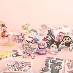 Labubu 漫画 3D 立体パズル子供の知育玩具紙パズル子供の日幼稚園賞品ギフト