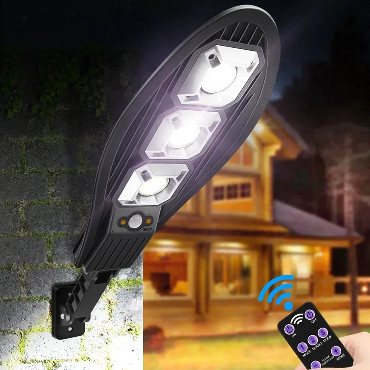 Fuente transfronteriza lámpara de iluminación solar luz intensa lámpara solar impermeable lámpara de pared de inducción del cuerpo humano lámpara de patio exterior