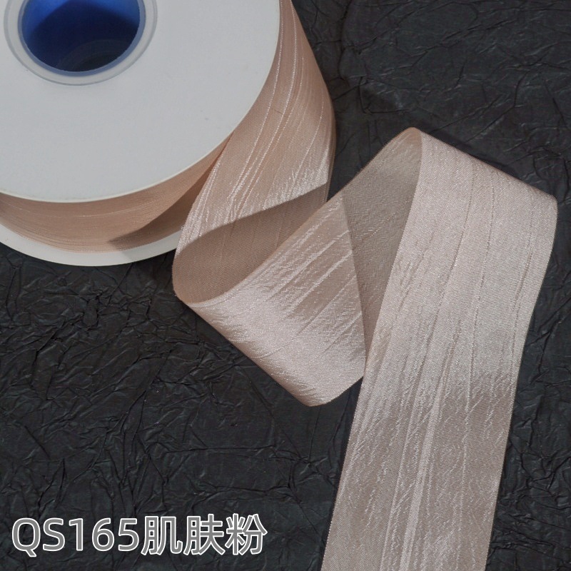 Impresión de la cinta arco regalo cuerda cinta plisada coreana accesorios de embalaje en stock al por mayor Corea del Sur cinta de poliéster