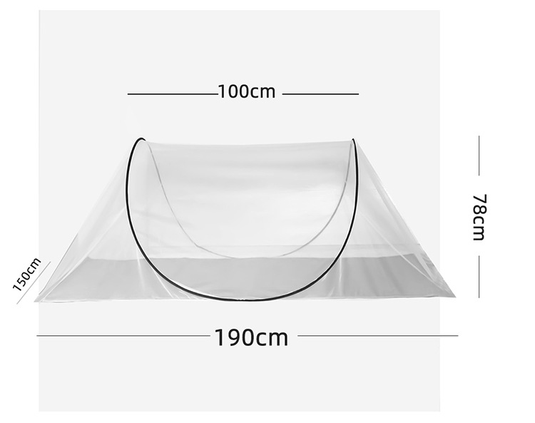 T升级面部可折叠蚊帐家用免安装密儿童遮光床上卧室学生防蚊帐详情43