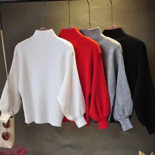 Autumn/Winter Korean Style Knit Women's Top women's turtleneck spring/autumn outerwear base shirt