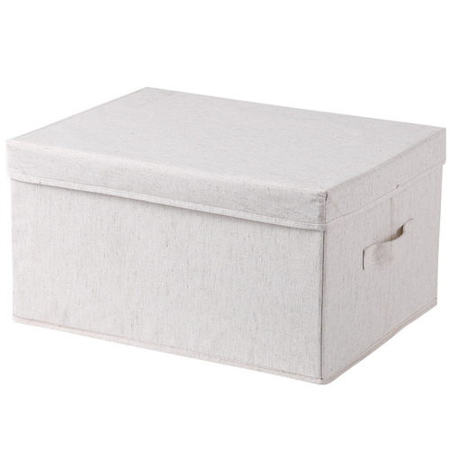 Anqin Tianshan Storage Box Fabric Folding Moisture-proof and Dust-proof Organizing Box with Cover Washable Portable Clothes Storage Box