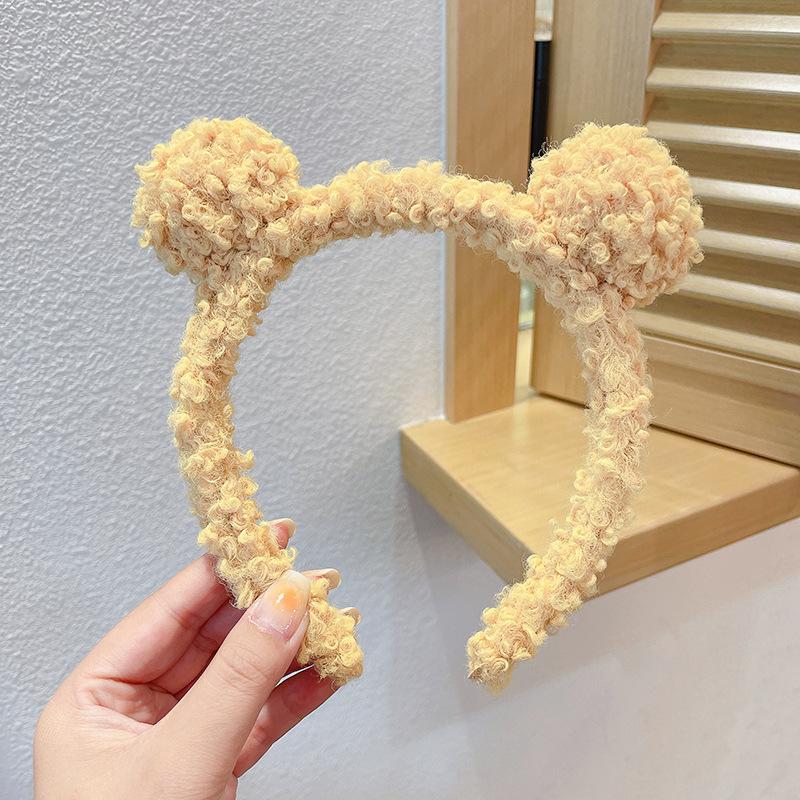 Cute pelúcia lavado facial correa de cabello para mujeres 2025 nuevo tipo de máscara especial para el cabello de maquillaje atar cabello correa de cabello