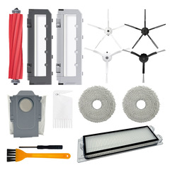 Suitable for Stone P10 Self-Cleaning Robot Vacuum Accessories: Main Brush Cover, Side Brushes, Filters, Mop Cloths, and Dust Bags