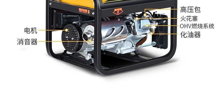 Inverter Gasoline Generator 220V for Home and Outdoor Use, Small, Silent, Portable, 3/5/8Kw, Ten Kilowatts, Three-Phase, 380 Volts