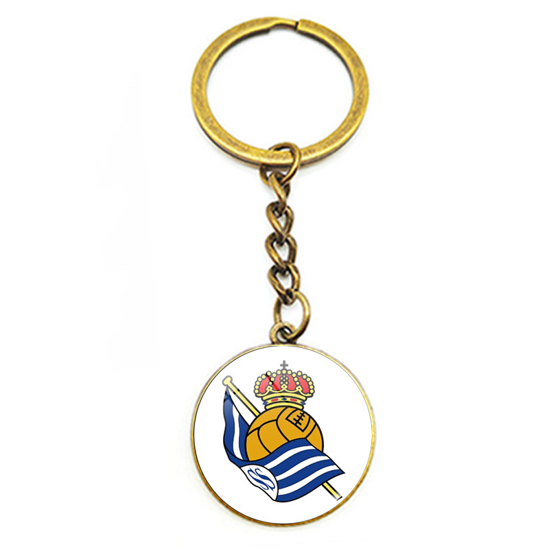Serie A La Liga Bundesliga Premier League Ligue 1 Equipo de fútbol Emblema Tiempo Gema Llavero Colgante de coche Producción del equipo