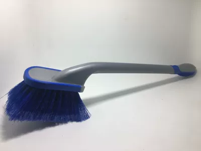 Car cleaning tools handle tire brush wheel hub - long-handle-blue-tire-brush