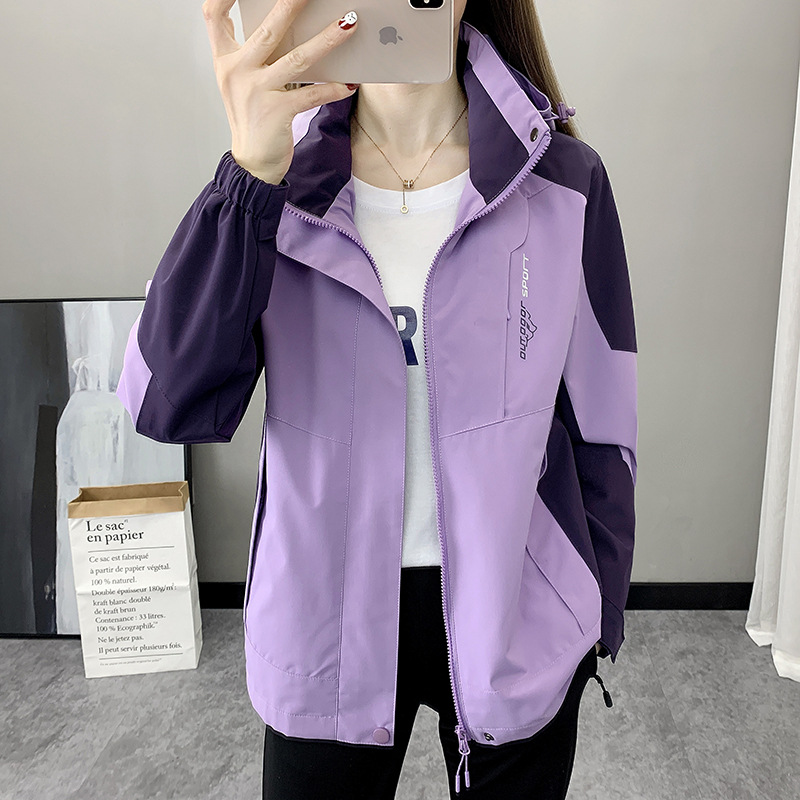 Primavera y otoño al aire libre chaqueta de ropa única pareja de una sola capa delgada chaqueta de montaña para hombres y mujeres