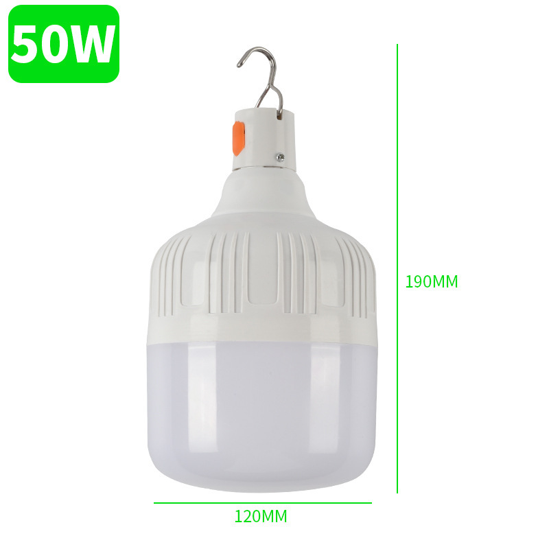 LED recargable Luz de bulbo puesto de mercado de noche de iluminación del hogar apagón luz de emergencia acampar al aire libre bombilla de iluminación