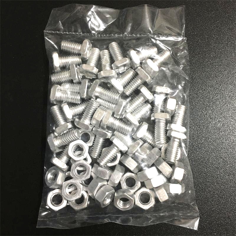 Suministro de jardín de reparación de invernadero tornillo tuerca combinación accesorios 50pk