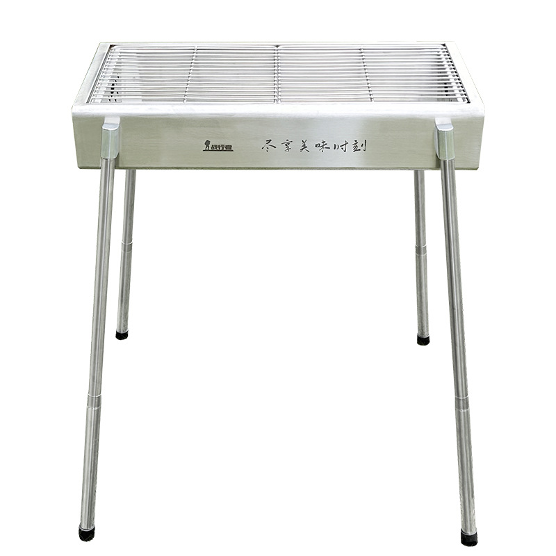 Estante de barbacoa 304 carbón de acero inoxidable horno de barbacoa engrosado para el hogar al aire libre nuevo stock personalizado a granel