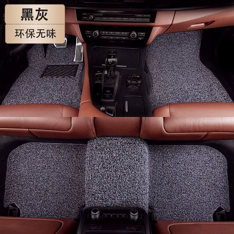 Автомобильные коврики с проволочными кольцами, цельная универсальная модель для водителя, можно обрезать, чтобы предотвратить загрязнение ковриков в автомобиле.