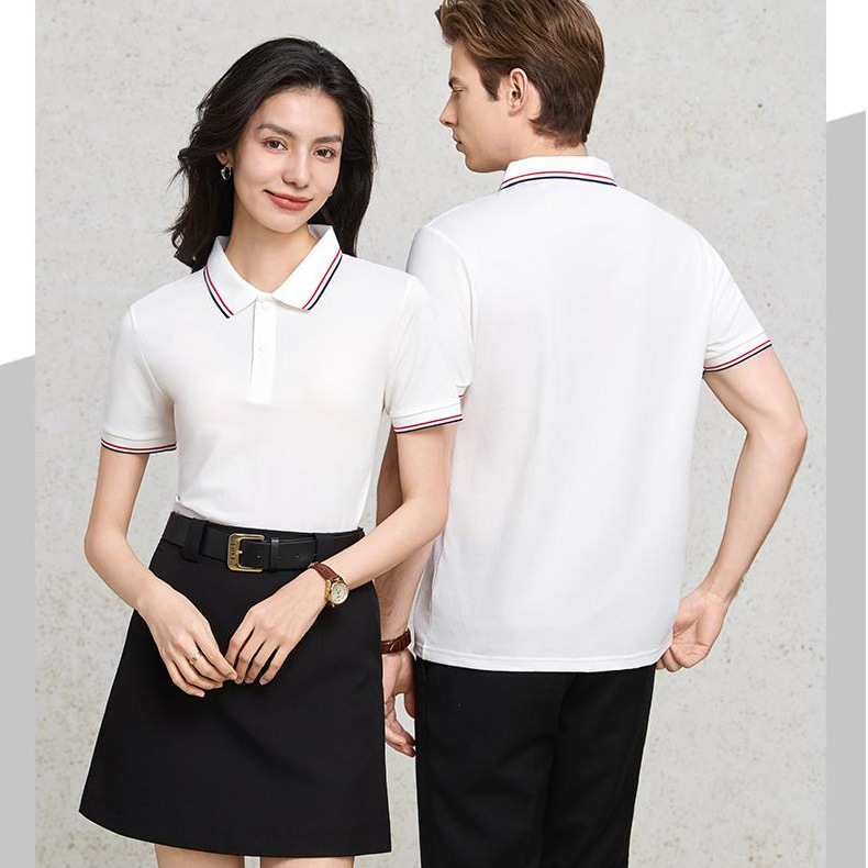 Ropa de trabajo personalizada logotipo impresa polo camiseta corporativa de mangas cortas camiseta cultural hombre y mujer ropa de trabajo camiseta de negocios