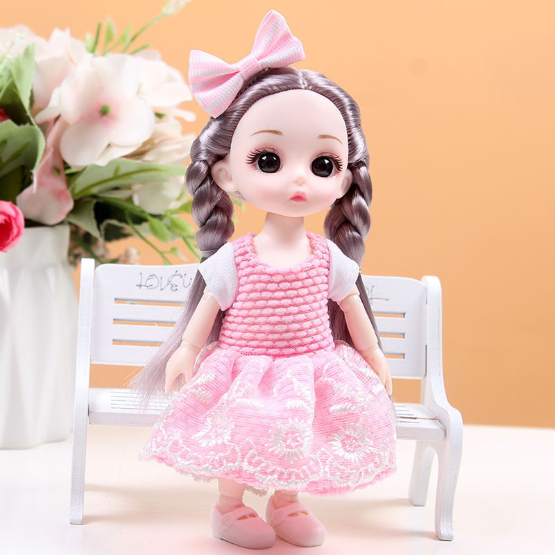 かわいい17センチ多関節恒潮ぼんやりバービー人形女子は、おまままごとのおもちゃセットに着替えられます。|undefined