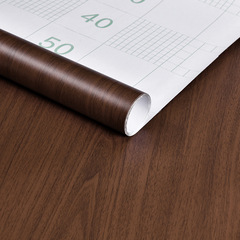 Wallpaper self-adhesive wholesale imitation wood grain paper furniture stickers self-adhesive waterproof wooden doors, cabinets, wardrobes renovation cross-border small rolls
