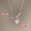 Brand necklace with bow, advanced chain for key bag , internet celebrity, light luxury style, high-quality style, 2023 collection