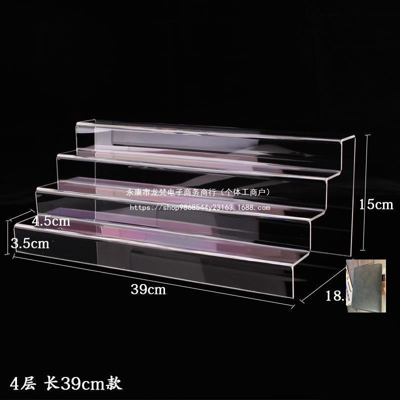 亚克力阶梯展示架加厚展台手办展架鸡仔展架盲盒公仔展示台
