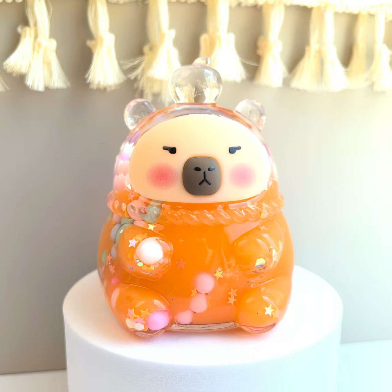 카피발라 컬러풀한 콩 스타일 [오렌지]