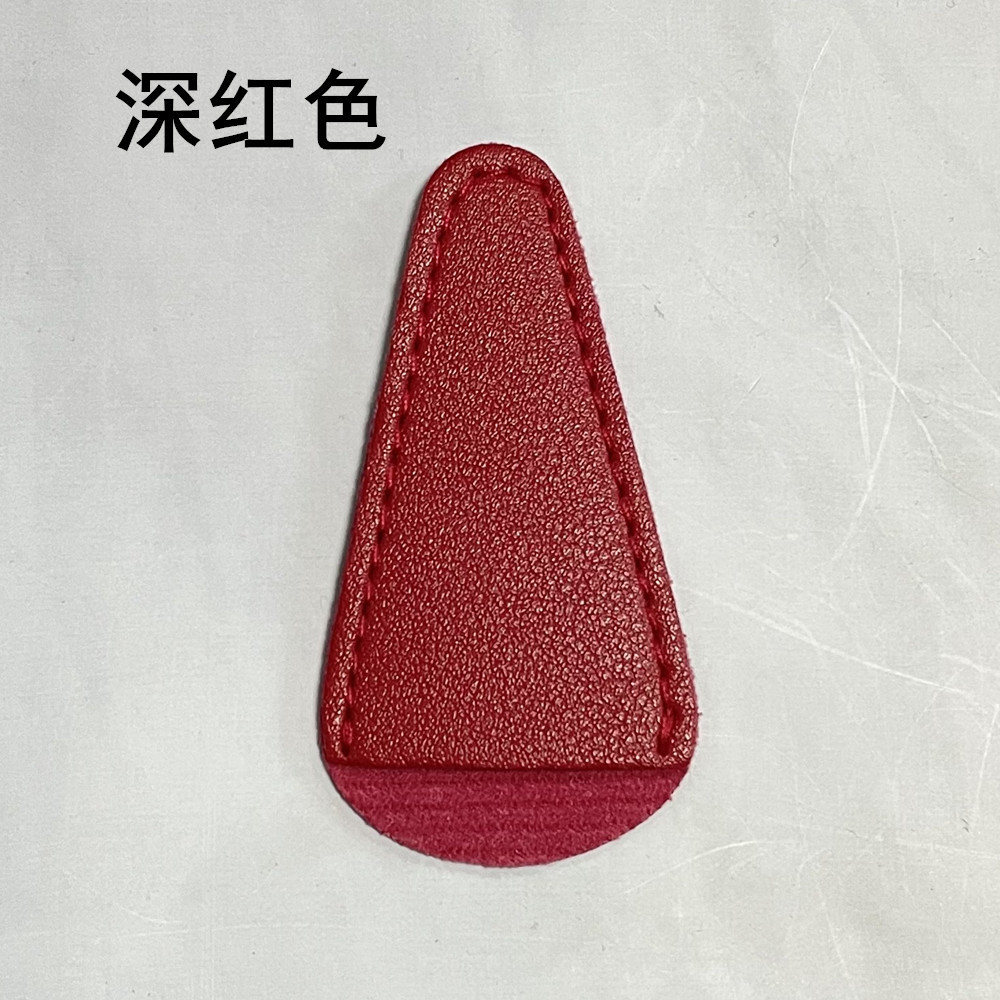 En stock tijeras de pelo nariz cubierta de cuero con seis colores imprimible logotipo tijeras de cejas cubierta protectora tijeras de barba tijeras cruzadas cubierta de almacenamiento