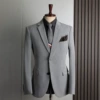 Light gray double buckle (single -piece jacket)