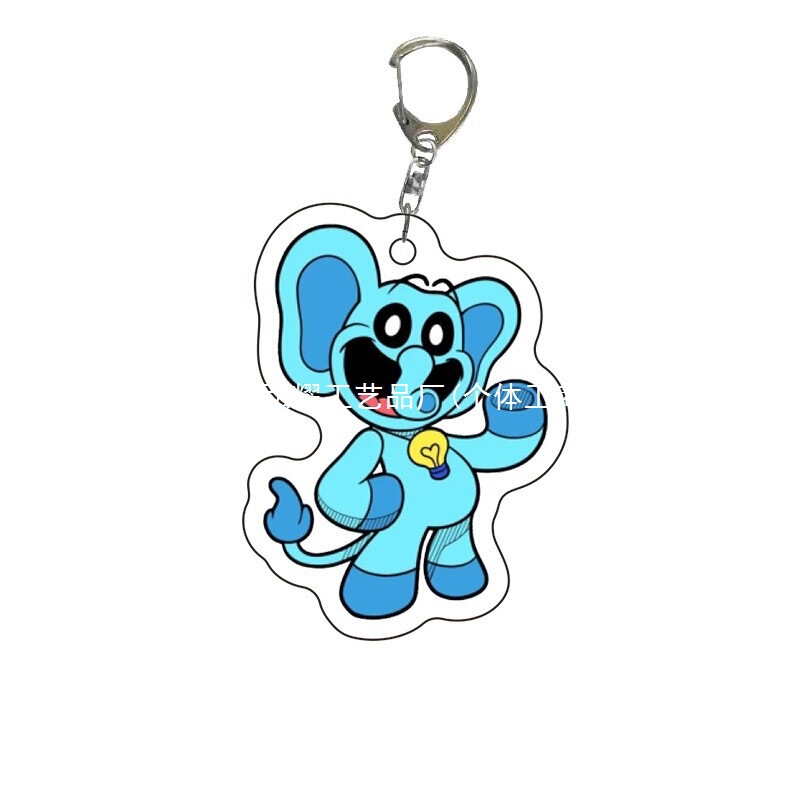 Cross-Border New Model: Poppy Playtime Smiling Little Animals Acrylic Keychain Pendant Wholesale Cross-Border New Model: Poppy Playtime Smiling Little Animals Acrylic Keychain Pendant Wholesale