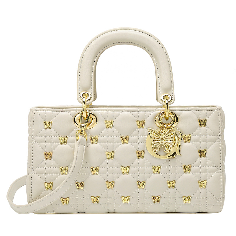 Vera pelle di lusso originale di fascia alta borsa da donna perla borsa a mano nuovo prodotto pelle di pecora a mano/a tracolla Dimensioni: 27 * 9 * 15 cm_voghion.com