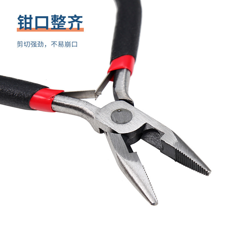 鋼線尖口鉗子多機能万能電気金物工具斜口鉗子ミニ小斜口鉗子手作りバイス|undefined