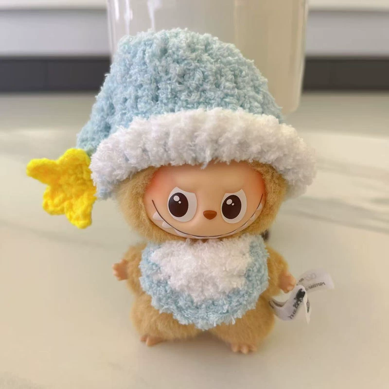Labubu четвертого поколения одежда для младенцев 4.0 пароль сердца связанная крючком одежда для куклы