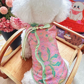 狗狗猫咪衣服春夏秋季中国风新潮泰迪博美比熊中小型犬宠物