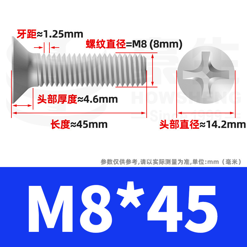 304ステンレスネジのネジの十字溝の平頭のネジのKMの機械の糸の小さいネジのm 2m 3m 4m 5m 6|undefined