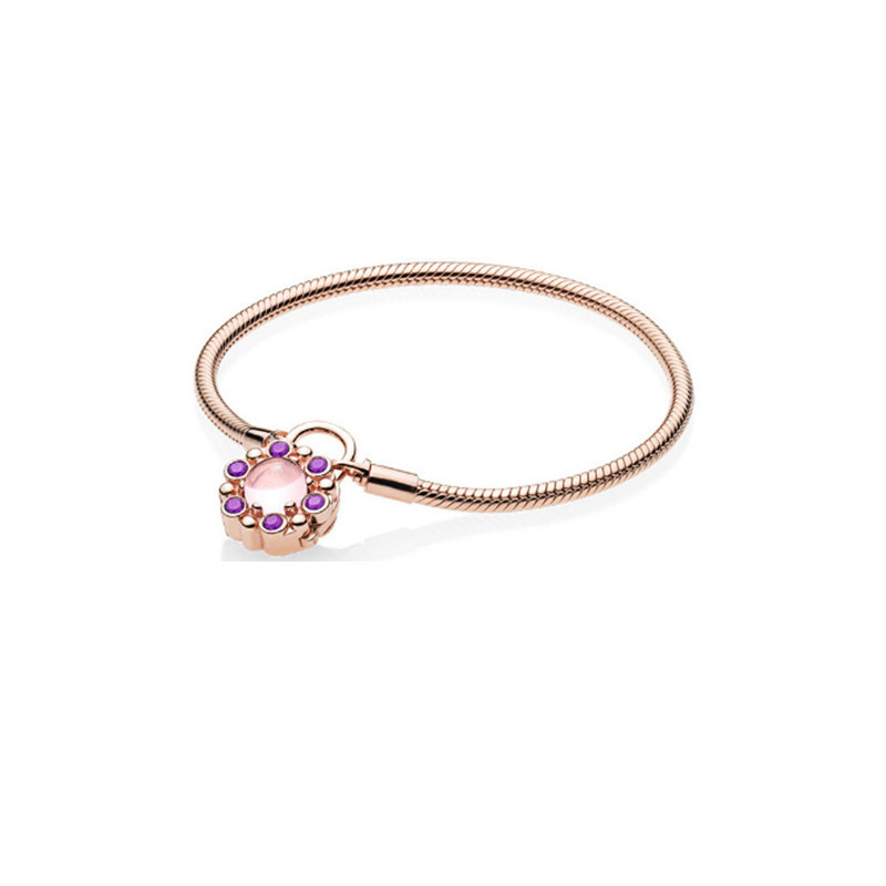 Bracciale a catena serpente placcato argento chiusura tonda_voghion.com