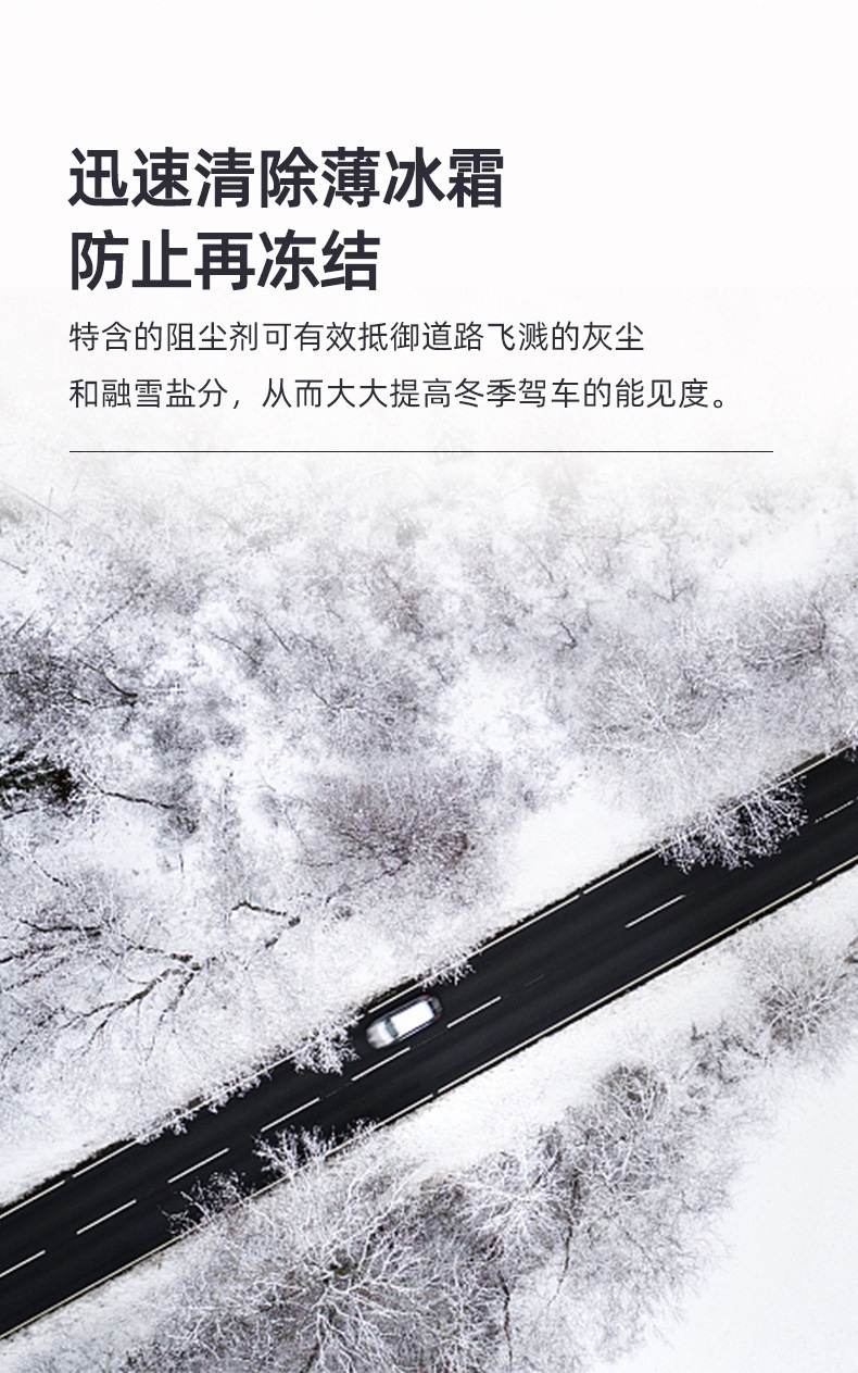 Baisitong Glass Cleaner Car Wiper Fluid Winter Antifreeze Wiper Glass Cleaner -37 Degrees Universal for All Seasons