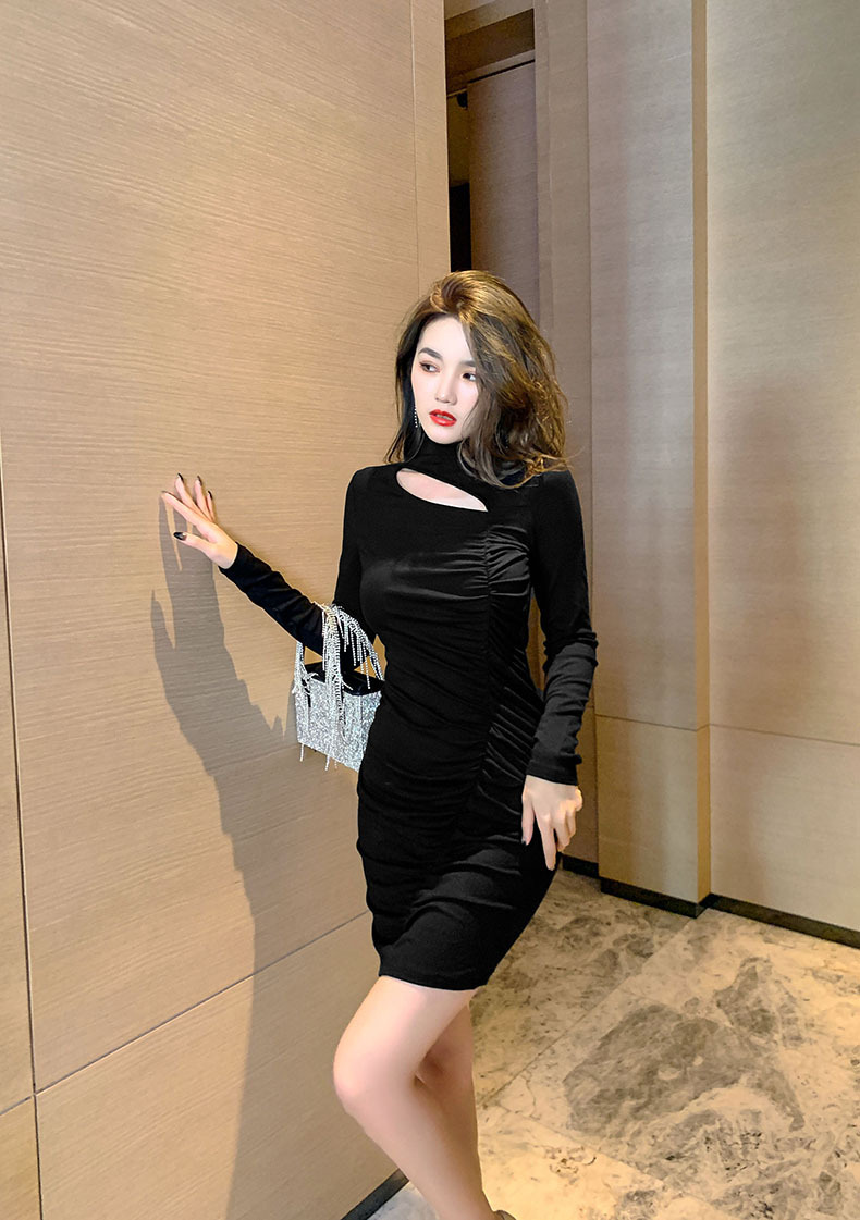 B8254 870K VÁY ĐẦM LIỀN THÂN NỮ CHOTDNG DÀI TAY MÙA XUÂN THU ĐÔNG THỜI TRANG NỮ G03 SẢN PHẨM MỚI