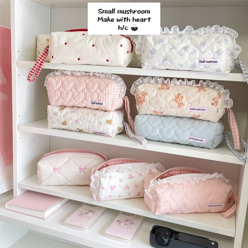 New Quilted Handmade Ins Style Dji Pocket3 Cosmetics Bag Portable Protective Bag Pencil Case Cosmetics Bag Cosmetics Bag