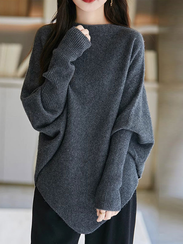 Foreign Trade Lazy Style Knitted Sweater Women's Autumn and Winte