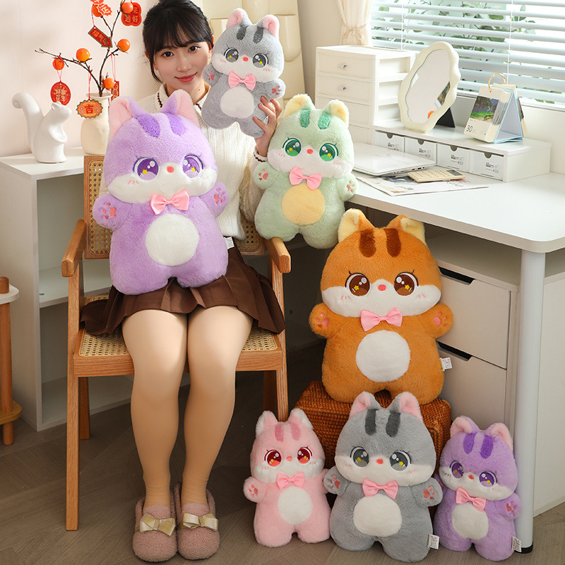 Gatos lindos juguetes de peluche muñecas dormidas muñecas sofá almohada muñecas dormidas muñecas regalos de cumpleaños mujeres