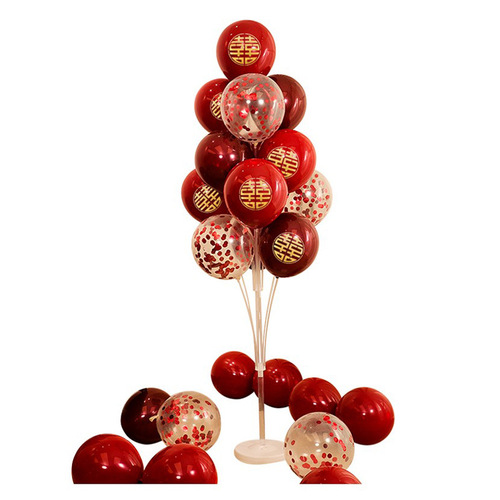 Wedding room floor floating ball road guide engagement arrangement decoration set table floating column wedding floor wedding supplies collection