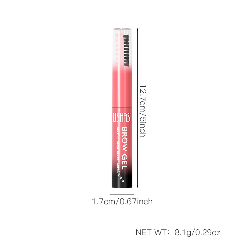 USHAS Europa y los Estados Unidos punto transfronterizo venta impermeable duradero doble cabeza cepillo de cejas gel UC155 image 6